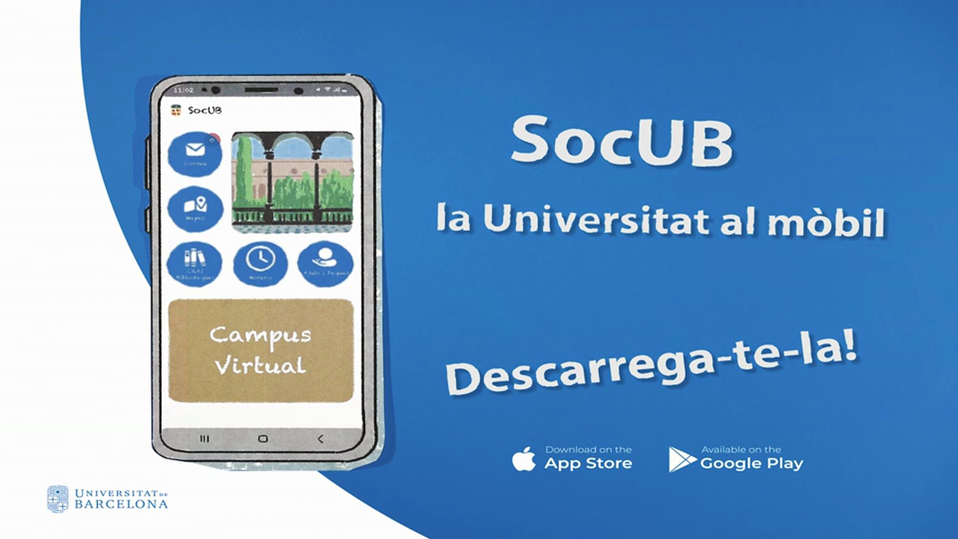 App SocUB, la Universitat al mòbil